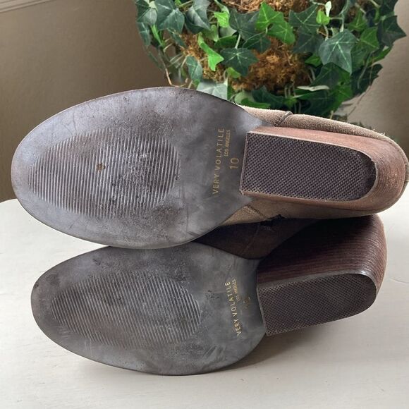 Very Volatile Los Angeles Leather Suede Ankle Boots Women’s 10 - Picture 11 of 14